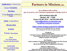 Tablet Screenshot of partners-in-missions.org